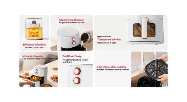Friteuse à air AirFryer 5L